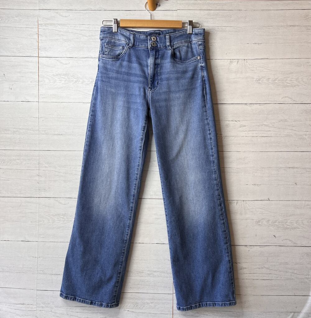 J Jill Jeans Womens Size 10R Full Leg High Rise Cotton Blend Stretch Denim